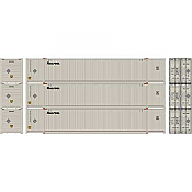 Athearn 28498 - HO RTR 53Ft CIMC Container - Railpool (3pkg) #1