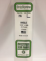 Evergreen Scale Models 295 - Opaque White Polystyrene Angle .156In x 14In (3 pcs pkg)