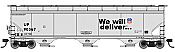 Walthers Mainline 7678 HO RTR - 60 ft NSC 5150 3-bay Covered Hopper - Union Pacific #90568