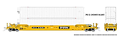 Rapido 401061 - HO 53Ft Gunderson Husky-Stack Well Car & Containers - TTX (As Delivered) (3pkg)