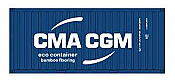 Intermountain HO 30060-03 20Ft Corrugated Containers with Corrugated Doors, CMA CGM 2pk 