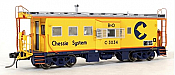 Tangent Scale Models HO 60028-01 ICC I-18 Steel Bay Window Caboose, Chessie System (B&O) #C-3034