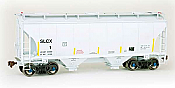 American Limited Models 2008 - HO RTR Trinity Rail 3281 Cu Ft 2-Bay Covered Hopper -St. Lawrence Cement SLCX #5