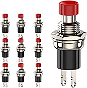 NCE 301 - BTN8 Momentary SPST Pushbutton - Red (8/pk)