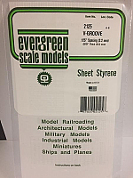 Evergreen Scale Models 2125 .125in Opaque White Polystyrene V Groove Siding (1 Sheet)
