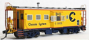 Tangent Scale Models 60018-01 - HO ICC B&O I-18 Steel Bay Window Caboose - Chessie System (B&O Raceland Repaint 1981+) #C-3005
