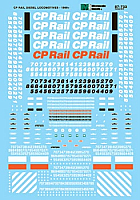 Microscale 87733 - HO CP Rail Diesels (1969-1995) use with 87-737 and 87-738 or 87-1131 - Decals