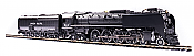 Broadway Limited 6640-HO- Union Pacific 4-8-4, Class FEF-3, #844, Black & Graphite, Modern Excursion, Paragon4 Sound/DC/DCC, Smoke