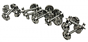 WalthersProto 2302 - HO 36inch Wheelsets w/Metal Axles - pkg(12)