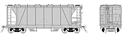Rapido 149098 - HO Enterprise 2-Bay Covered Hopper - Undecorated Car (NYC Style)