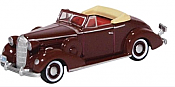 Oxford Diecast 87BS36003 HO 1936 Buick Special Convertible Coupe  Cardinal Maroon 
