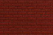 Chooch 8669 - HO Flexible Dark Red Brick Pavers Sheet (2-Pack) - Medium