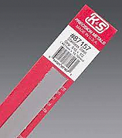 K&S Engineering 87157 All Scale - 0.018 inch Thick Stainless Steel Flat Strip - 1/2inch x 12inch