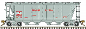 Atlas 20007153 - HO Slab-Side Covered Hopper - Canadian National CN #113404