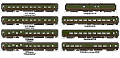 Rapido 550013 - N Scale -The Ocean- Passenger Cars - CNR: 1954 Scheme (8-Car Set)