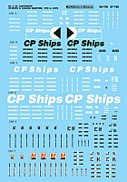 Microscale Decals 87-756 HO Scale - CP Containers - 20Ft 40Ft - CP Ships - Waterslide Decal