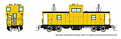 Rapido 510098 - N Scale Wide-Vision Caboose - Painted, Unlettered - Yellow