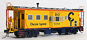 Tangent Scale Models 60019-02 - HO ICC B&O I-18 Steel Bay Window Caboose - Chessie System (B&O 1982+) #903045