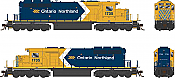 Bowser 25338 - HO GMD SD40-2 - DCC & Sound - Ontario Northland #1735