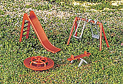 Bachmann 42214 - HO Playground Equipment (4pcs)