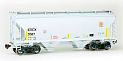 American Limited Models 2002 - HO RTR Trinity Rail 3281 Cu Ft 2-Bay Covered Hopper -Excel Railcar ERCX #7021