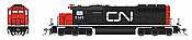 Broadway Limited 9035 - HO EMD SD40 - No-Sound / DCC-Ready - Canadian National (Noodle) #5228