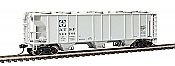 Walthers Mainline 7008 HO RTR - 50ft Pullman Standard PS-2 2893 3 Bay Covered Hopper- Santa Fe #3000790