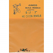 Juneco Scale Models B-17 - HO 7in Green Jewels (12/pkg)