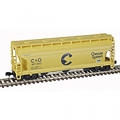 Atlas Trainman 50006112 - N Scale ACF 3560 Center-Flow Covered Hopper - Chessie System (C&O) #601322