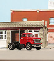 Sylvan Scale Models V-380 HO Scale - 1966-77 Chevys 9500 Low Mount Cab Tandem Axle Short Hood Tractor - Unpainted and Resin Cast Kit 