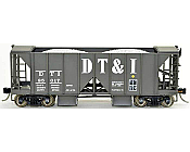 Bowser 42804 - HO RTR 70 Ton 2-Ballast Hopper with Side Chutes -DT&I #85000