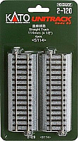 Kato Unitrack 2120 - HO Straight Sections - 4-1/2 Inches (114mm)(4pk)