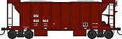 Bowser 42788 - HO RTR 70 Ton 2-Ballast Hopper with Side Chutes - Burlington Northern #953653