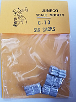 Juneco Scale Models C-73 Stack of 6 Sacks (4/pkg)