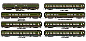 Rapido 550010 - N Scale -The Rapido- Passenger Cars - CNR: 1954 Scheme (8-Car Set)