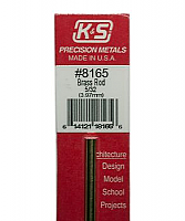 K&S Engineering 8165 All Scale - 5/32 inch Diameter Round Brass Rod - 12inch Long