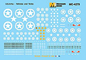 Microscale Decals 4279 - HO US  Army Vehicles 1940s 