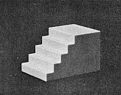 Pikestuff 8110 - N Scale Concrete Staircase - pkg(2)