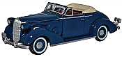 Oxford Diecast 87BS36005- HO 1936 Buick Special Convertible - Assembled -- Musketeer Blue