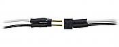 TCS 1520 - 2-Pin Micro Connector - .098 x .06 x .12inch with 6inch Wire Leads (Red & Black Wires)