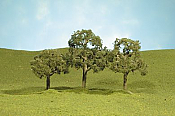 Bachmann SceneScapes 32107 2-2.25in Walnut Trees (4pcs) 