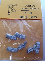 Juneco Scale Models C-70 Stack of 3 Sacks (6/pkg)