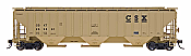Intermountain 45307-36 - HO 4750 Cubic Foot Rib-Sided 3-Bay Covered Hopper - CSX #251390