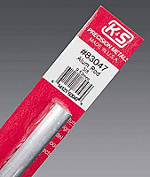 K&S Engineering 83047 All Scale - 12inch Long Round Aluminum Rod - 3/8 inch Diameter