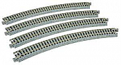 Kato Unitrack 20140 - N Scale Curved Roadbed Track Section - 30 Degree 15 inches (381mm) Radius (4/pkg)