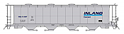 Intermountain 45239-03 - HO 59Ft 4550 Cu. Ft. Cylindrical Covered Hopper - Round Hatch - Inland Cement #4012