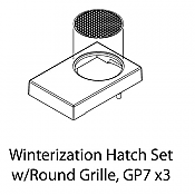 Athearn G62287 - HO Winterization Hatch Set w/ Round Grille for GP-7 - 3 pcs