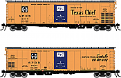 Rapido 156003-4 - HO RR-56 Mechanical Reefer: Santa Fe/ Texas Chief Slogan #2157
