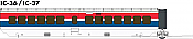 Rapido Trains 203104 - HO UAC TurboTrain Additional Coach: Late Amtrak