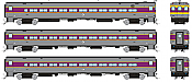 Rapido 128543 - HO Comet Commuter Car Set - Boston MBTA (Delivery Scheme) Set #2